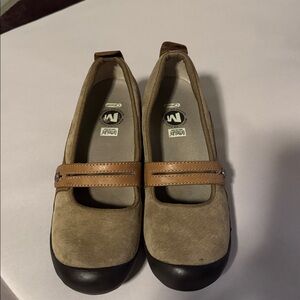 Merrell Plaza Bandeau Mary Janes Womens 8.5 Performance shoe Leather Suede cute